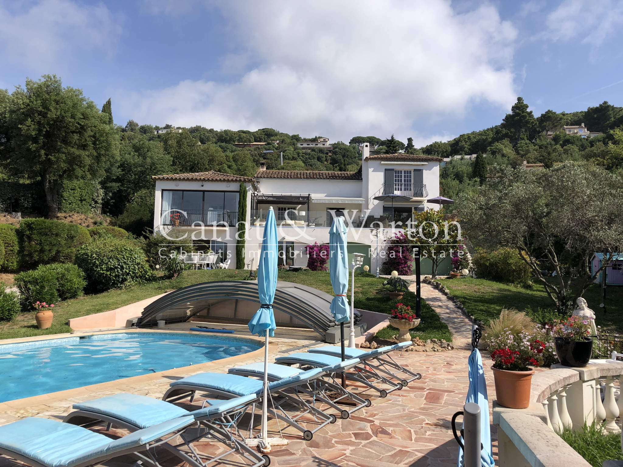 Vente VILLA A BEAUVALLON AVEC VUE MER & PISCINE Grimaud maison